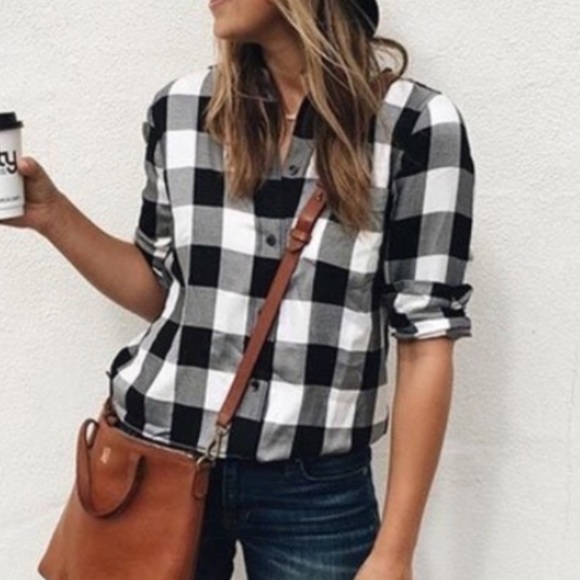 Madewell Tops - Madewell NWOT Oversized Buffalo Plaid Flannel